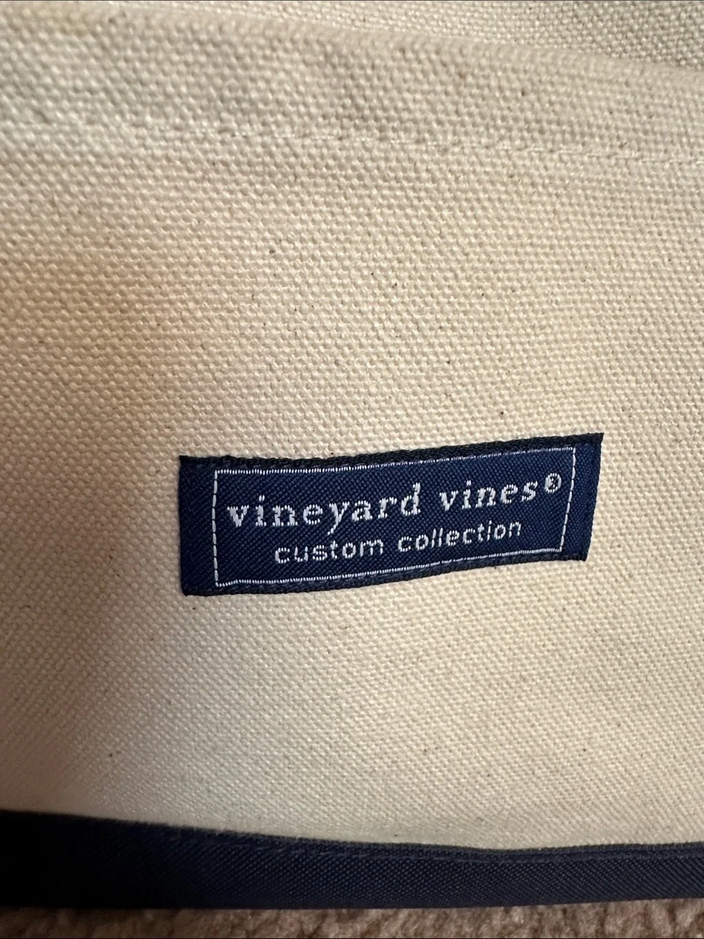 Vineyard Vines canvas tote